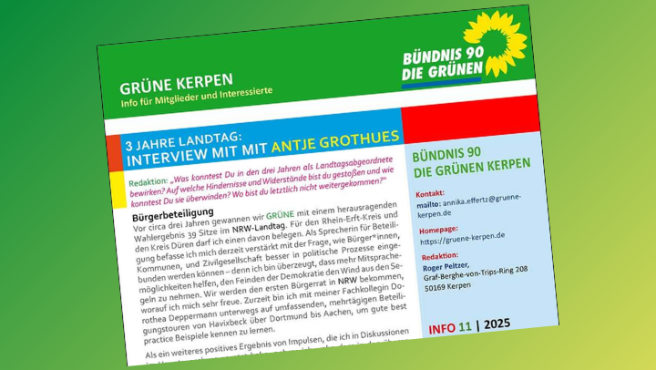 Mitgliederinfo 11 I 2025