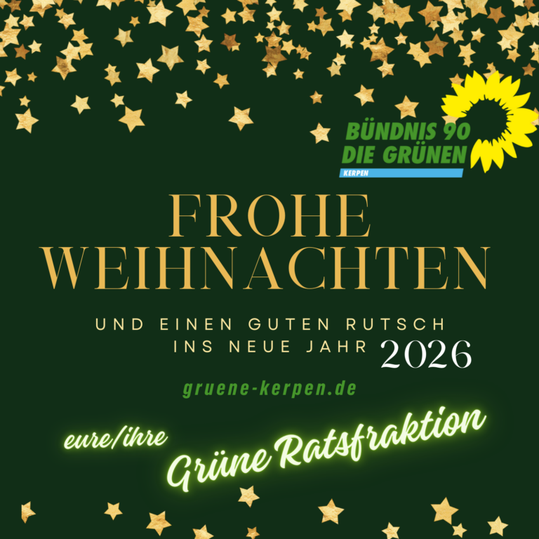 Grüne Weihnachtsgrüße