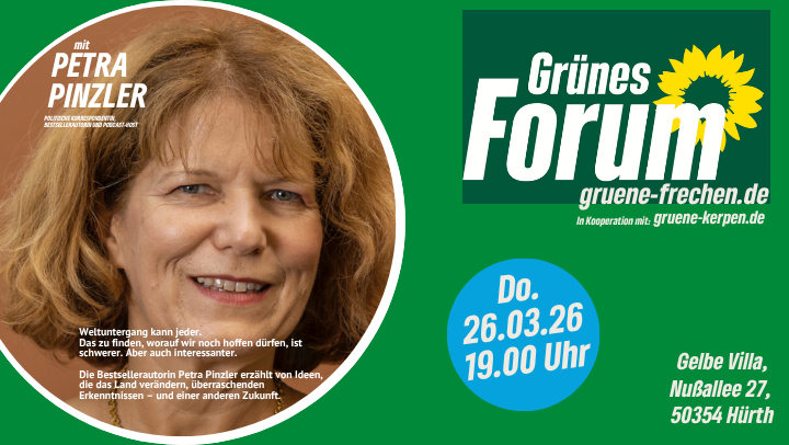 Grünes Forum mit Petra Pinzler: Von Ideen und Möglichkeiten, die das Land verändern