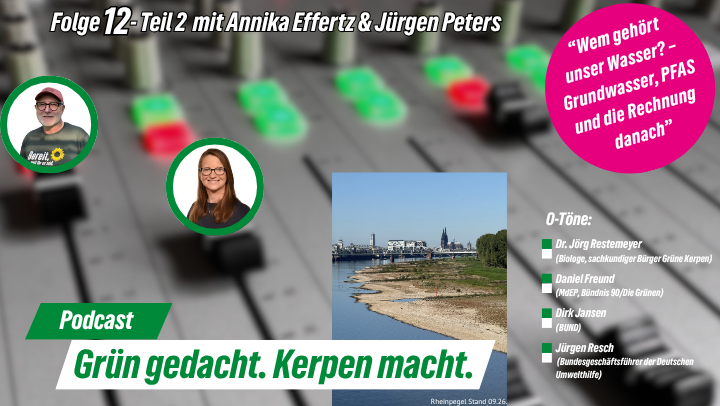 Grün gedacht. Kerpen macht. – Folge 12: Wem gehört unser Wasser?  (Teil 2) –  Grundwasser, PFAS und die Rechnung danach